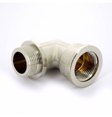 Угольник 90° НВ с упором Tiemme никелированный 1 1500291