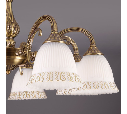 Классическая потолочная люстра 60107/8 античная бронза