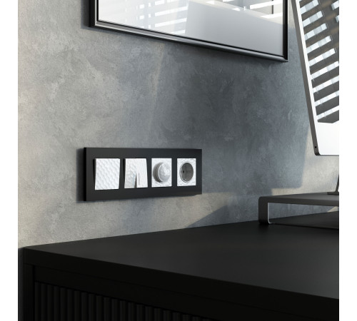 Клавиша для выключателя перекрестного (Hammer белый) W1219001