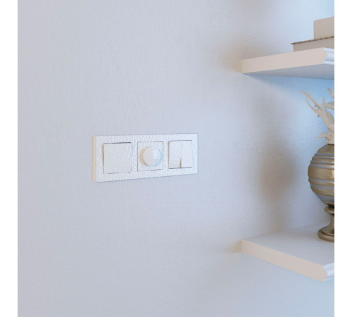 Клавиша для выключателя перекрестного (Hammer белый) W1219001