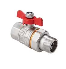 Кран шаровой MVI Ду 20 PN40 вн-американка бабочка 1253325