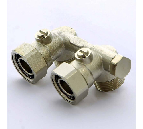 Узел радиаторный угловой с байпасом TIEMME 3/4х3/4х18 3390011