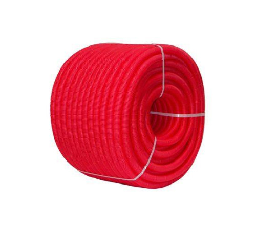 Труба гофрированная защитная Uni-Fitt 20 мм красная 50 м 583R2005
