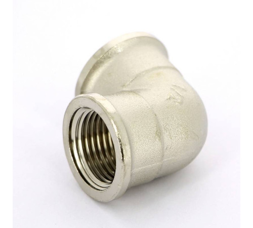 Угольник латунный никелированный Tiemme 1/2 ВР-ВР 1500133