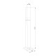 Ландшафтный светодиодный светильник чёрный IP54 1537 TECHNO LED