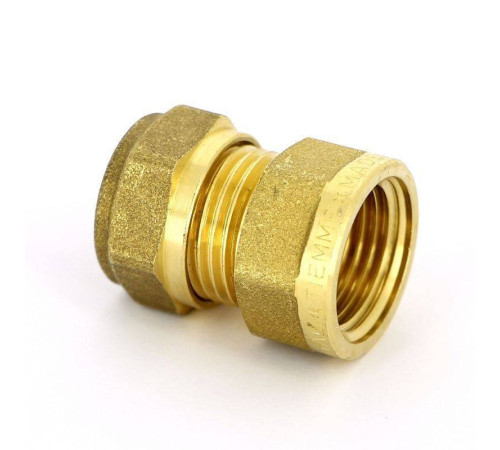 Муфта обжимная Tiemme 1100 15 мм х 1/2 ВР латунная 1100007