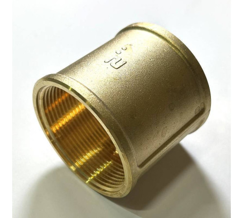 Муфта резьбовая LD Pride DN50 2 дюйма ВР-ВР латунь LD.65.502.50