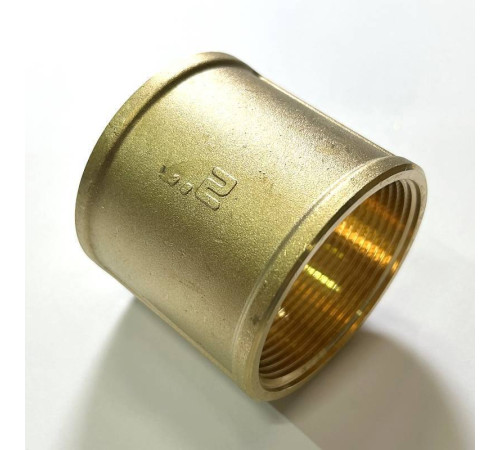 Муфта резьбовая LD Pride DN50 2 дюйма ВР-ВР латунь LD.65.502.50