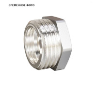 Футорка резьбовая LD 2 x 1 1/4 латунь никелированная LD.67.507.50х32