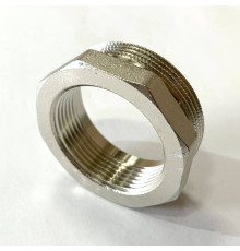 Футорка резьбовая LD 2 x 1 1/2 латунь никелированная LD.67.507.50х40