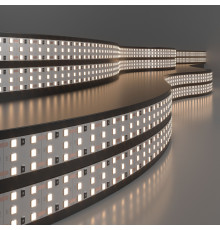 Лента светодиодная 360 LED 26 Вт IP20 трехрядная 3300К теплый белый, 5м 2835 24V 360Led 26W IP20