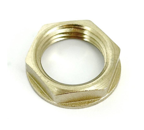 Контргайка с бортиком LD Pride 1/2 никелированная LD.67.508.15