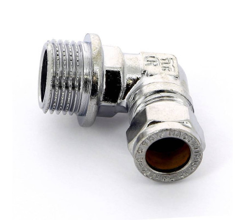 Угол обжимной хромированный Tiemme 12х1/2 наружная резьба 1130070