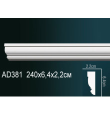Молдинг Perfect AD381 полиуретановый 40х20х2440 мм AD381