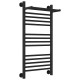 Полотенцесушитель водяной Сунержа Богема+ с 1 полкой 400x800 мм матовый черный 31-0223-8040
