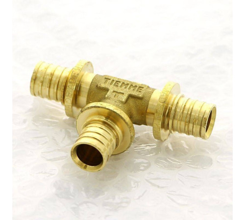 Тройник аксиальный Uni-Fitt 16 мм латунь 746G6660