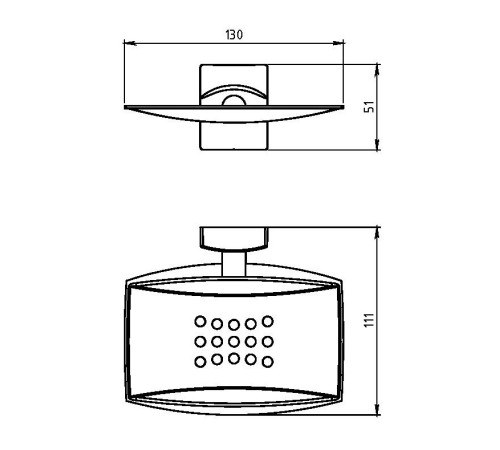 Мыльница металлическая Novaservis Metalia 12 хром 0202.0