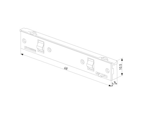 Mini Magnetic Прямой коннектор черный 95131/00