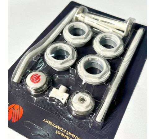 Комплект для подключения радиаторов Zehnder HRZ 3/4 (2 кронштейна) RAL 9010 MK NRZ 3/4