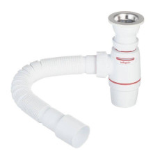 Сифон для мойки Wirquin NEO AIR 1 1/2 x 40 мм с выпуском и гофрой 30987083