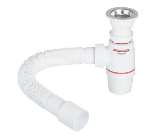 Сифон для мойки Wirquin NEO AIR 1 1/2 x 40 мм с выпуском и гофрой 30987083