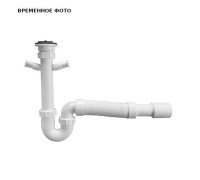 Сифон трубный S-образный McAlpine 1 1/2 x 40 мм выпуск 70 мм нерж. сталь MRSK10