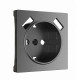 Накладка для розетки USB(графит матовый) W1179564