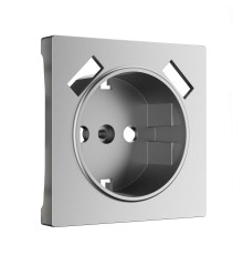Накладка для розетки USB (серебряный матовый) W1179565