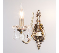 Бра с хрусталем 3281/1 античная бронза / прозрачный хрусталь