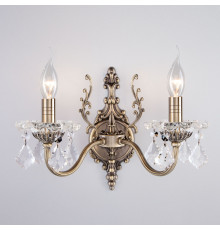 Бра с хрусталем 3281/2 античная бронза / прозрачный хрусталь