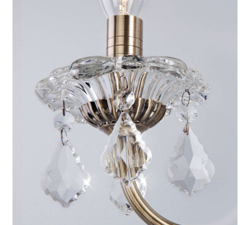 Бра с хрусталем 3281/2 античная бронза / прозрачный хрусталь