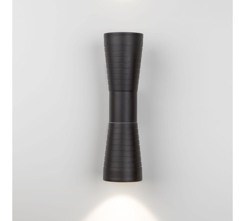 Настенный светодиодный светильник Tube double черный IP54 1502 TECHNO LED