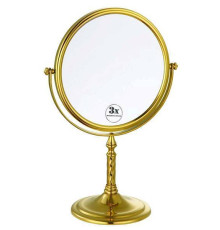 Зеркало косметическое настольное Boheme Imperiale увеличение 3x золото 504