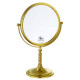 Зеркало косметическое настольное Boheme Imperiale увеличение 3x золото 504