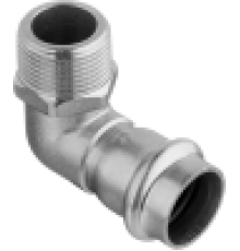 Угольник пресс 90° Kromwell из нержавеющей стали с наружной резьбой 35х1 KW.SP953003206