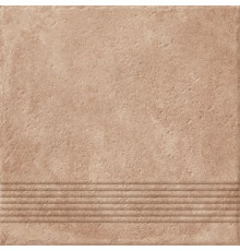 Ступень Cersanit Carpet темно-бежевая рельефная 29.8х29.8 см C-CP4A156D