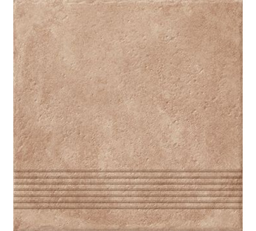 Ступень Cersanit Carpet темно-бежевая рельефная 29.8х29.8 см C-CP4A156D