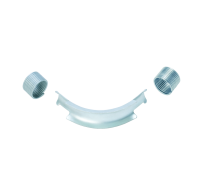 Фиксатор поворота трубы REHAU 16 мм 90° оцинкованная сталь с кольцами 12452401001