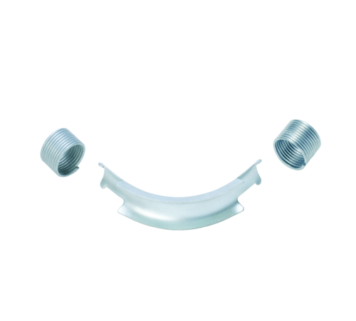 Фиксатор поворота трубы REHAU 16 мм 90° оцинкованная сталь с кольцами 12452401001