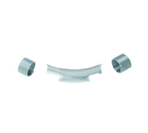 Фиксатор поворота трубы REHAU 20 мм 45° стальной с кольцами 1249395