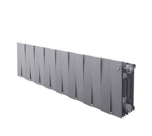Радиатор биметаллический Royal Thermo PianoForte 200 Silver Satin 16 секций боковое подключение НС-1346025