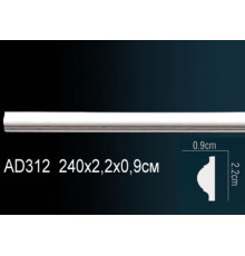 Молдинг Perfection AD312 полиуретановый 25х13х2000 мм AD312