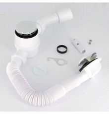 Слив-перелив для ванны McAlpine клик-клак раздвижной L330-700 мм хром MRB11