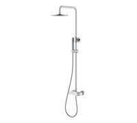 Душевая стойка Boheme Stick с верхним душем 30х57х112.5 см белый/хром 128-WCR