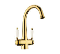 Смеситель для кухни Omoikiri Okinawa 2-G с подключением фильтра золото 4994253