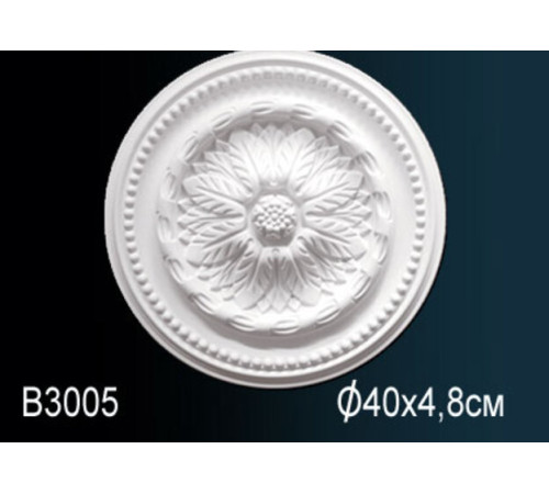 Розетка потолочная Perfect полиуретановая с орнаментом 310 мм B3005