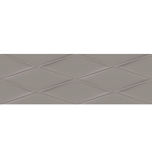 Плитка настенная Cersanit Vegas рельеф серый 25х75 см VGU092-53