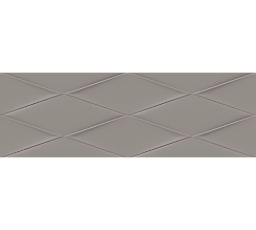 Плитка настенная Cersanit Vegas рельеф серый 25х75 см VGU092-53