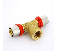 Тройник пресс Tiemme 20х1/2х20 1650039