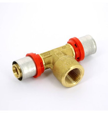 Тройник пресс Tiemme 20х1/2х20 1650039